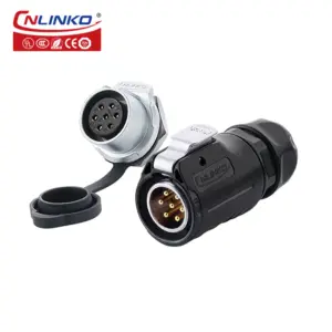 LP20 Waterproof Circular Connector for Outdoor Power 19 Sde82a9f06814417e94b90f762b853868V