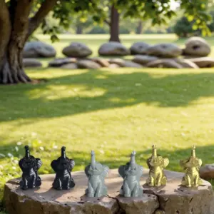 Colorful Elephant Ornament Set 11 Sde98a7b0bb914eb595ec11cc059349d3h