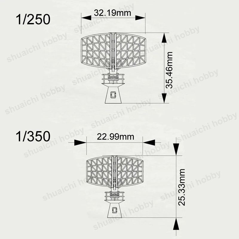 3D Resin Radar Ornament for Ship Models 6 3D Resin Radar Ornament for Ship Models - Image 6