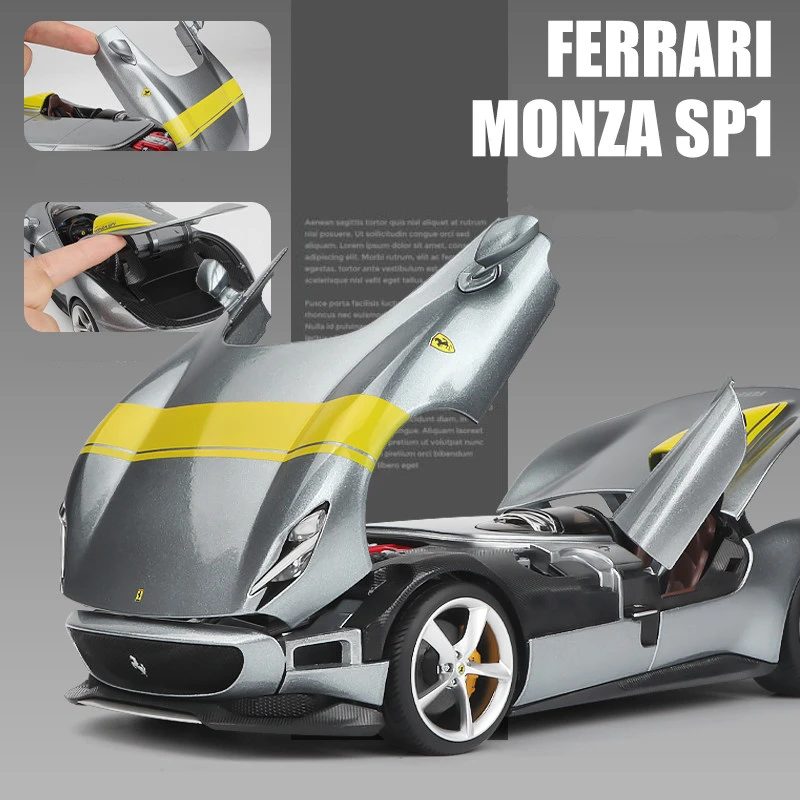 Ferrari Monza SP1 1:24 Diecast Model Collection 3 Ferrari Monza SP1 1:24 Diecast Model Collection - Image 3
