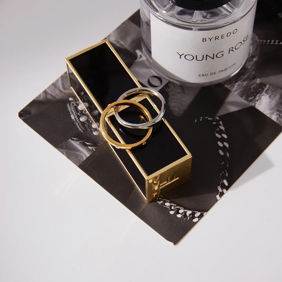 Elegant Gold-Tone Stainless Steel Women's Ring 6 Elegant Gold-Tone Stainless Steel Women's Ring - Image 6