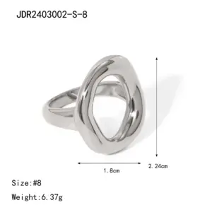 Modern Stainless Steel Asymmetric Ring 19 Sdee7518e386a4748b006a5e6c3f816dcX