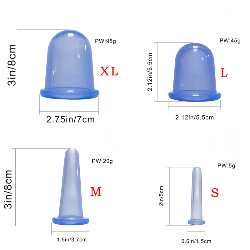 Silicone Cupping Set with 7 Colorful Cups 2 Silicone Cupping Set with 7 Colorful Cups - Image 2