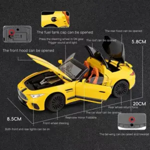 Vibrant Yellow Benz SL63 Diecast Model 12 Sdf06cef8a4b44bc2a98a51c43d5cee7ch