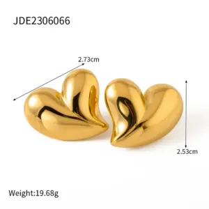 Stainless Steel Gold Heart Earrings Collection 19 Sdf13b05569c14c56a1d6190ad47e6b82z
