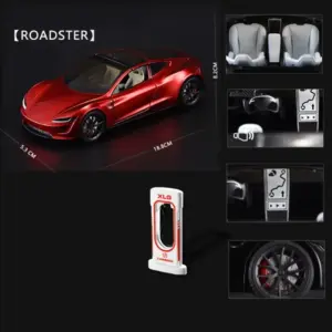 1:24 Alloy Sports Car Model with Sound and Lights 16 Sdf18847581a941cd88c091a58c2e7fbdr