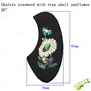 Rosewood Inlaid Pickguard for Ukulele 16 Sdf192bf7da354341aaab41fe48e6200es