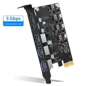 PCIe USB Expansion Card with 5 Ports 13 Sdf1f6a00a01d48e88edde54a82350fdfq