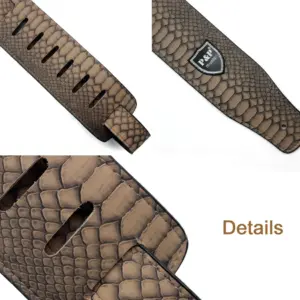 Snake Skin Guitar Strap - Adjustable, 160cm 12 Sdf20e0c5921c4402831b373865a784b1E