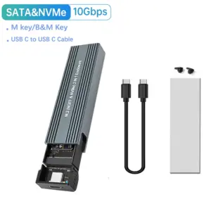 Sleek M.2 NVMe SATA SSD Enclosure 19 Sdf23971f39fc482b87d960a792fb2d0cq