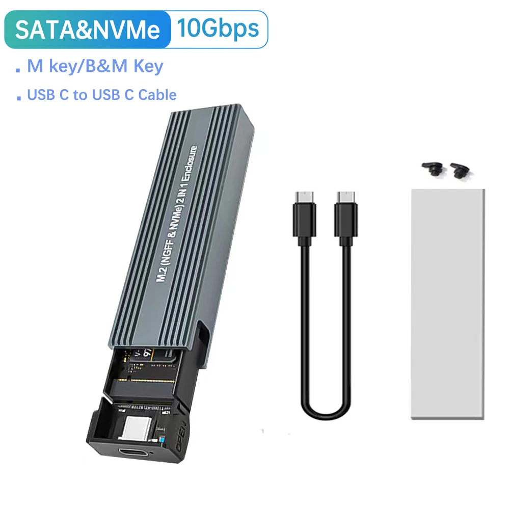 Sleek M.2 NVMe SATA SSD Enclosure 10 Sleek M.2 NVMe SATA SSD Enclosure - Image 10