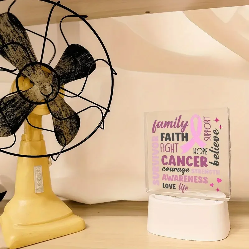 Breast Cancer Awareness Acrylic Ornament 6 Breast Cancer Awareness Acrylic Ornament - Image 6