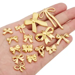 Stainless Steel Bow Knot Charms Set of 5 15 Sdf38093acfc84859b49d2f856d9301c21