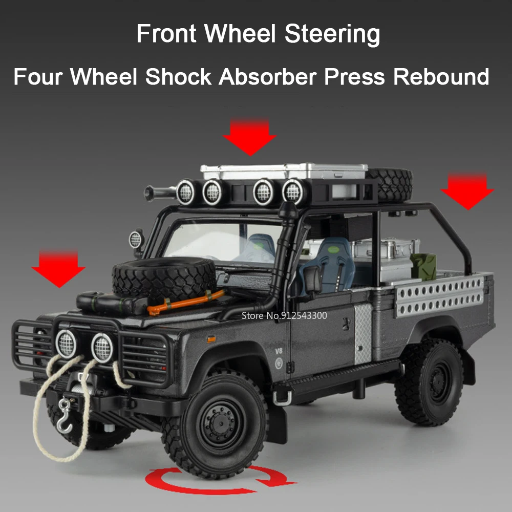 Land Rover Defender 110 Scale Model - Diecast Replica 5 Land Rover Defender 110 Scale Model - Diecast Replica - Image 5
