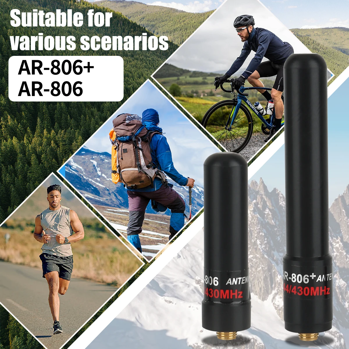 Dual-Band 5/8 Inch VHF/UHF Mini Antenna 2 dBi 6 Dual-Band 5/8 Inch VHF/UHF Mini Antenna 2 dBi - Image 6