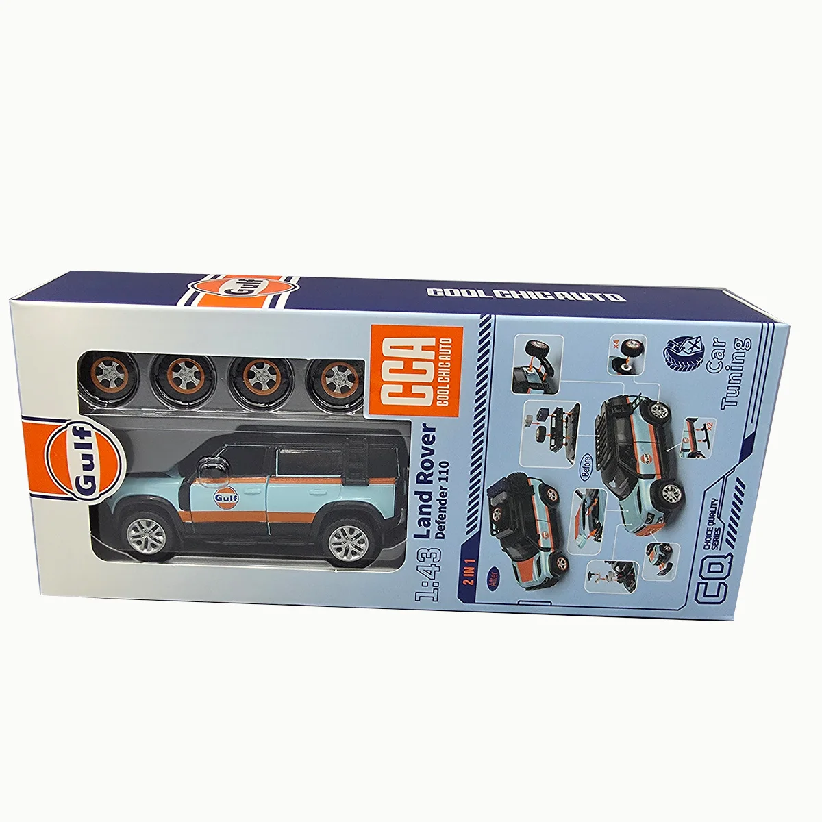 Land Rover Defender 110 1:43 Diecast Model in Blue 6 Land Rover Defender 110 1:43 Diecast Model in Blue - Image 6
