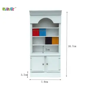 White Dollhouse Miniature Bookcase 14 Sdf6563821aa24301ad65f5eb4e535e19z