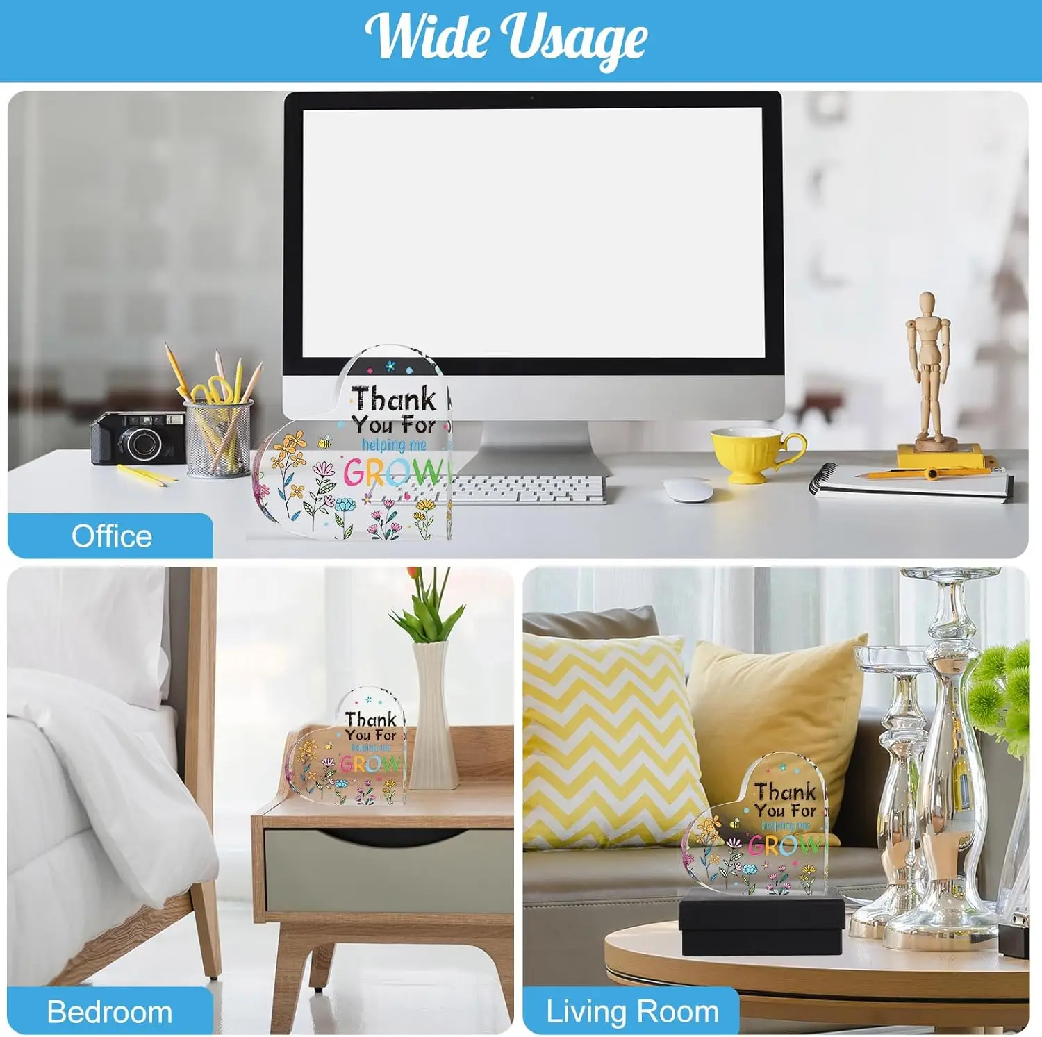 Vibrant Teacher Appreciation Acrylic Paperweight 3 Vibrant Teacher Appreciation Acrylic Paperweight - Image 3