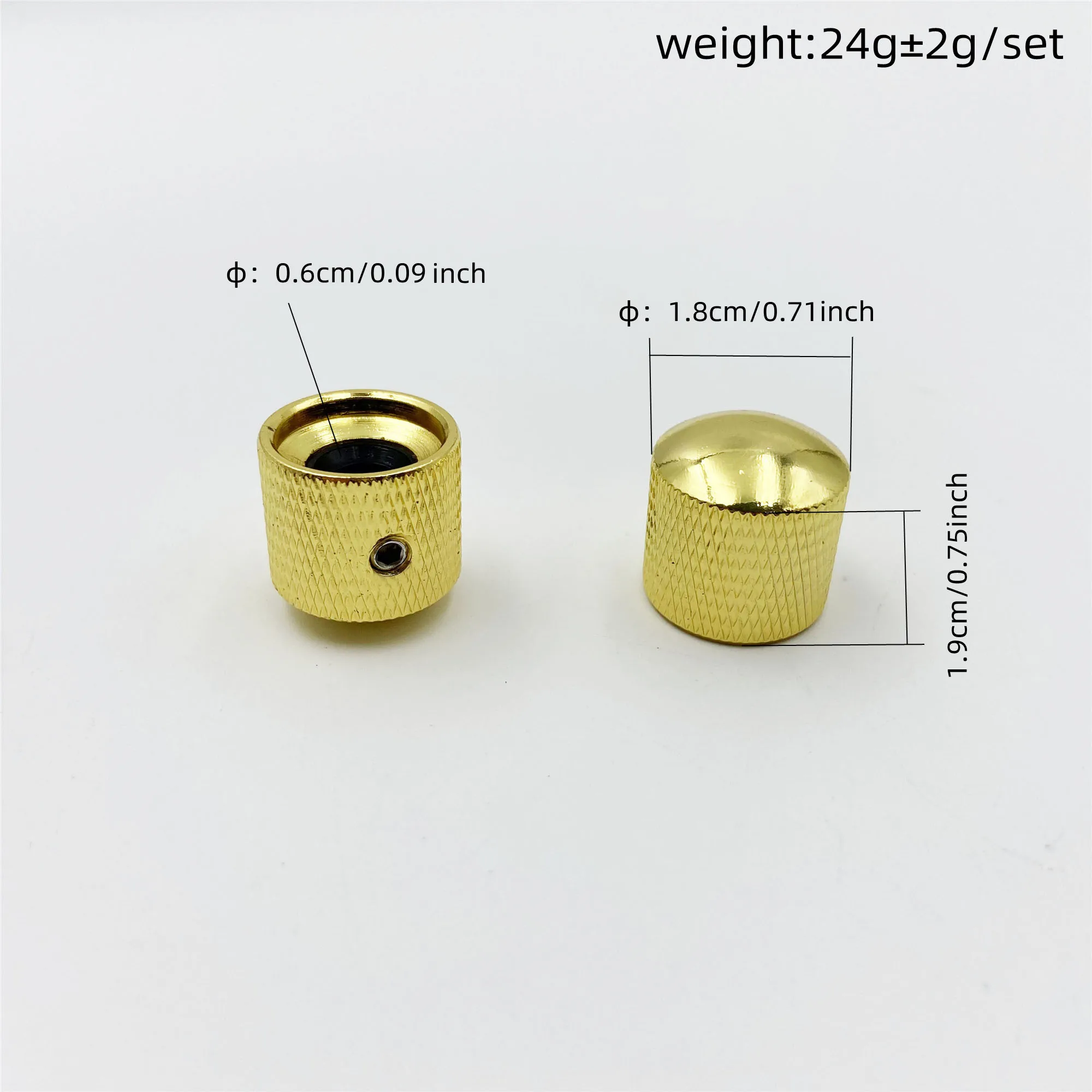 Metal Guitar Potentiometer Knob Set for TL JB PB 2 Metal Guitar Potentiometer Knob Set for TL JB PB - Image 2