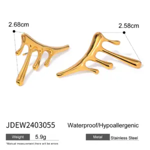 Stylish Gold Stainless Steel Liquid Earrings 11 Sdf9086e33f424e4eaec0ce5a94aa3a46r
