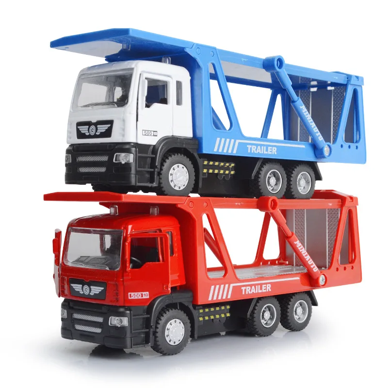 Vibrant Red 1:50 Diecast Cargo Truck Model 2 Vibrant Red 1:50 Diecast Cargo Truck Model - Image 2