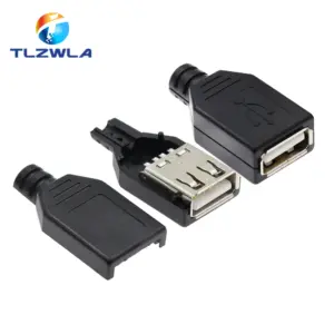 10-Pack USB Type-A Male & Female Connectors Set 11 Sdf9ede7d40944b86af67bb600214373dw