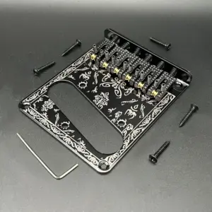 Black TL Style Guitar Bridge Roller Saddle MU1720 11 Sdfb34624a1474c8ca634a7a32b0f03dfY