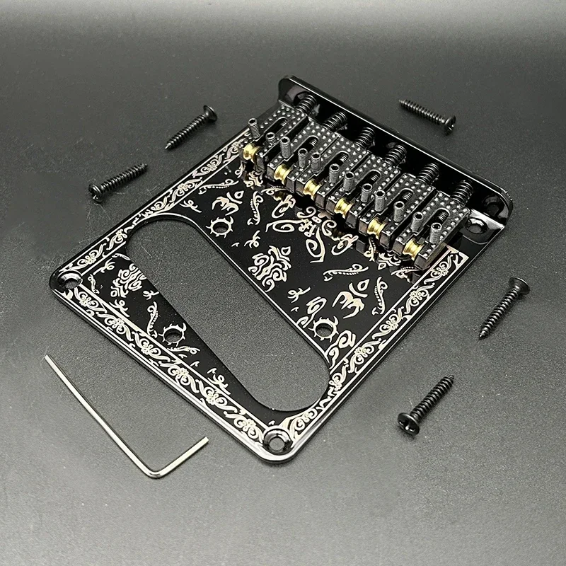 Black TL Style Guitar Bridge Roller Saddle MU1720 6 Black TL Style Guitar Bridge Roller Saddle MU1720 - Image 6