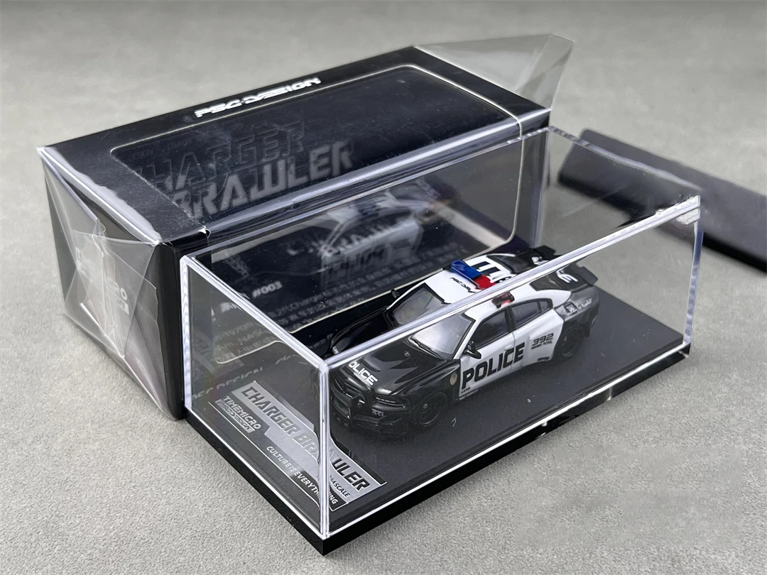 Black 1:64 Scale Police Car Model for Collectors 2 Black 1:64 Scale Police Car Model for Collectors - Image 2