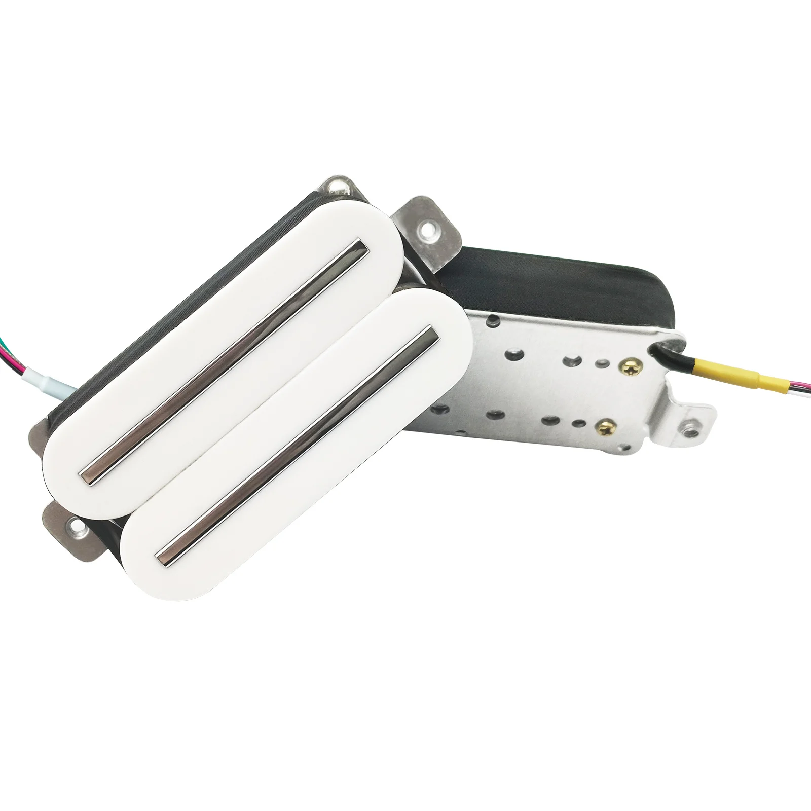 White Dual Blade Humbucker Pickup for Electric Guitars 4 White Dual Blade Humbucker Pickup for Electric Guitars - Image 4