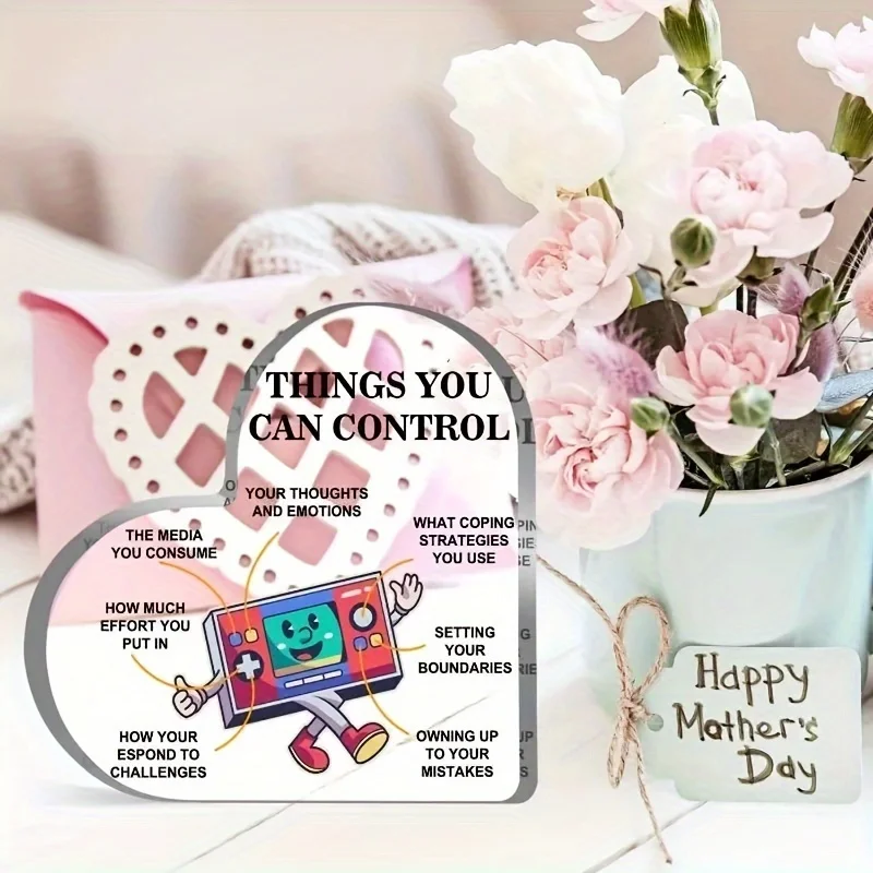 Mental Health Positive Vibes Acrylic Decor 3 Mental Health Positive Vibes Acrylic Decor - Image 3