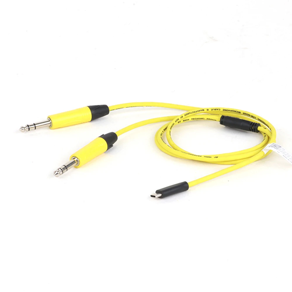 USB-C to Dual 6.35mm Stereo Audio Splitter Cable 2 USB-C to Dual 6.35mm Stereo Audio Splitter Cable - Image 2