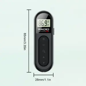 Compact Portable FM Radio 76-108 MHz 12 Sdfdf72d75fce4327a30eed4e606ceaf7d