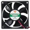 Black RGB 80x80x25mm Cooling Fan for PCs