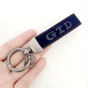 VW Leather Keychain with Model Badge 11 Sdff7bb63564c45918389d31999c0eaeeM