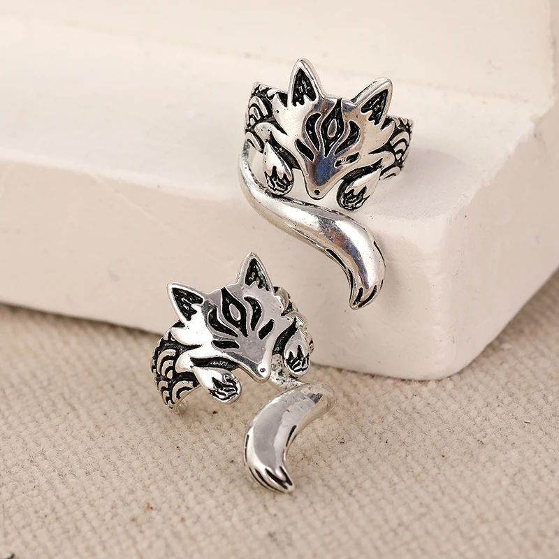 Silver Fox Clip Earrings for Women 5 Silver Fox Clip Earrings for Women - Image 5