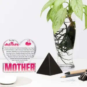 Pink and White Mother Gift Decorative Plaque 10 Se02703eeb9f542589e784e478ad58b26h