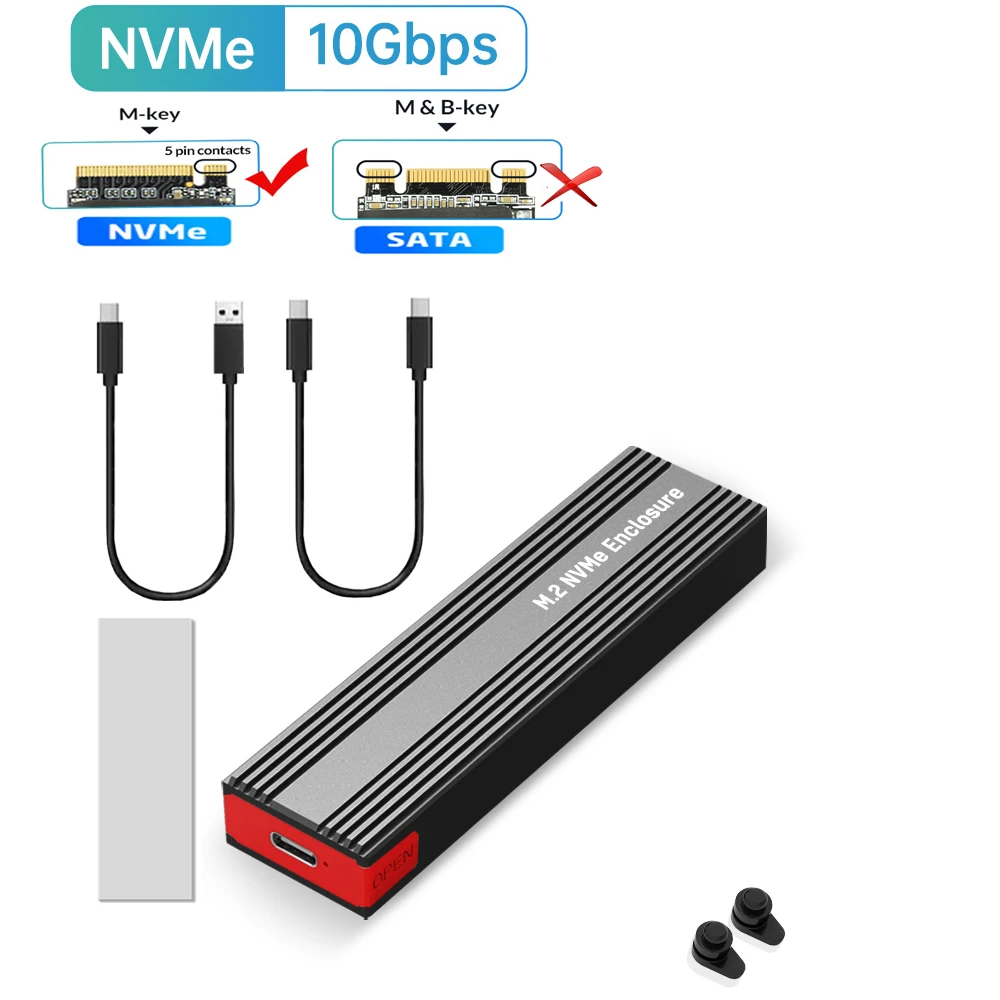 M.2 NVMe SSD Enclosure Aluminum 10Gbps 10 M.2 NVMe SSD Enclosure Aluminum 10Gbps - Image 10