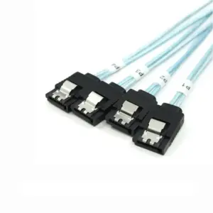 Mini SAS SFF-8643 to 4 SATA 7-pin Data Cable 7 Se07af983729b44b7b256c0ff50254516F