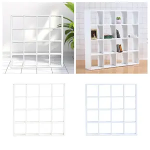 White Miniature Dollhouse Bookcase with 16 Compartments 11 Se0baeca320e348d1b286acc5ce66fc44i