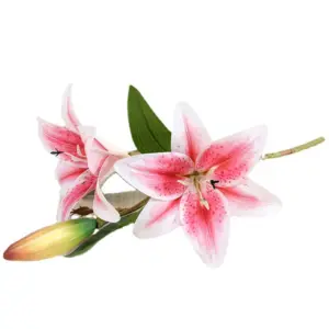 Artificial Lily Branch Decor with 15cm Open Flower 13 Se0c2cf19a7114e48a2673b1bec4e4730G