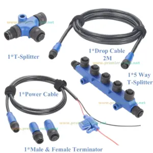 Marine NMEA 2000 Starter Kit with Waterproof Connectors 8 Se0d7a4a2411c4638bb4213a845b55f23y