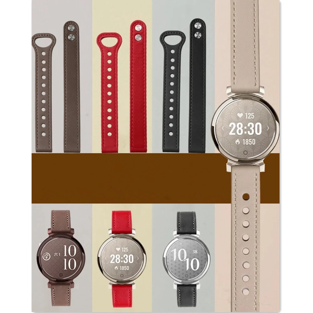 14mm Leather Watch Strap for Garmin Lily 2 2 14mm Leather Watch Strap for Garmin Lily 2 - Image 2