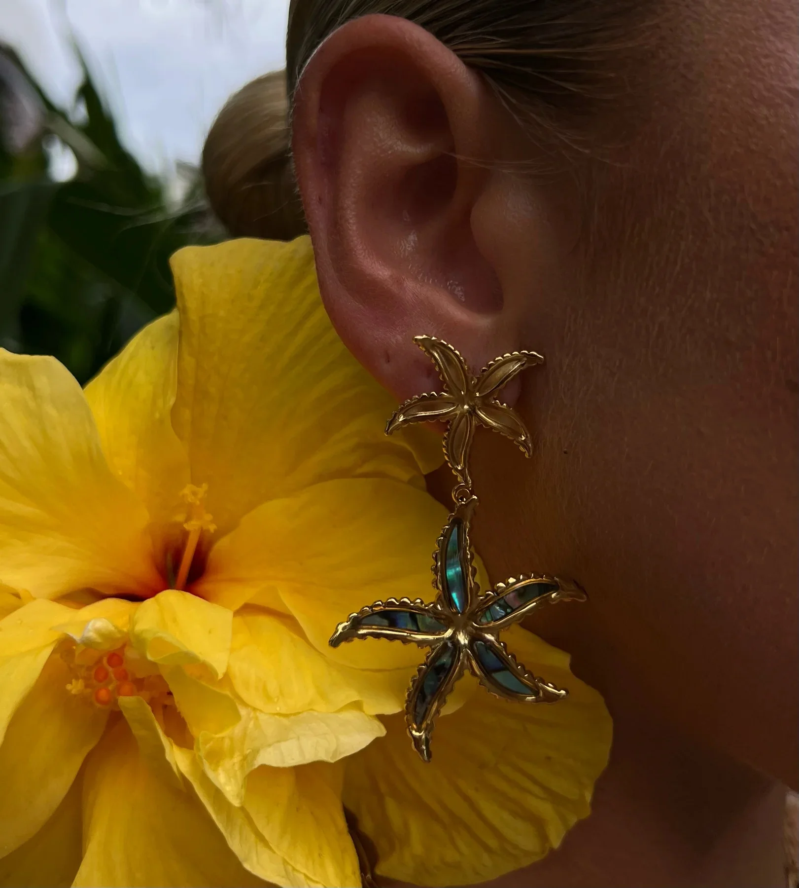 Stainless Steel Gold Bohemian Earrings 2 Stainless Steel Gold Bohemian Earrings - Image 2