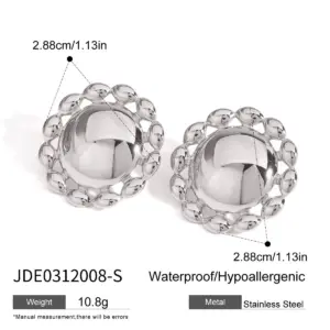 Stainless Steel Sun Earrings for Women 15 Se0f815889ecd443899df666327f4b21bk