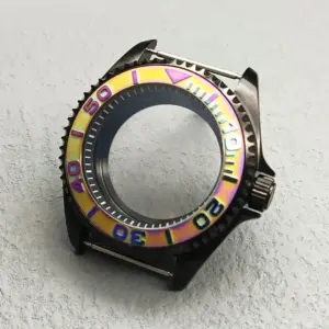 42mm Black Stainless Steel Dive Watch Case 18 Se12b0763061343bd923d3c6557c5efbaa