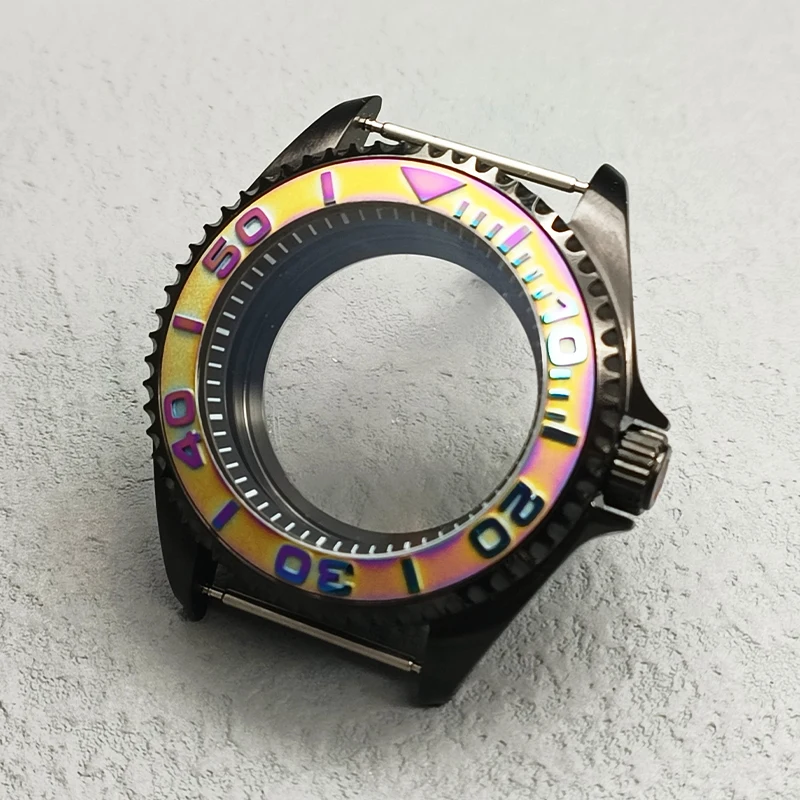 42mm Black Stainless Steel Dive Watch Case 9 42mm Black Stainless Steel Dive Watch Case - Image 9