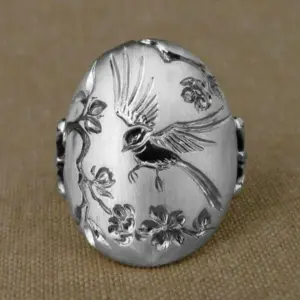 Vintage Floral Geometric Cocktail Ring for Women 10 Se1429a36f2524bf78dbcaf3cf8c4af1cu