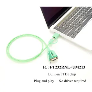Pastel Green USB to RS232 Serial Cable 1m 13 Se1462c61d3c74b06a46b33293a43d3196