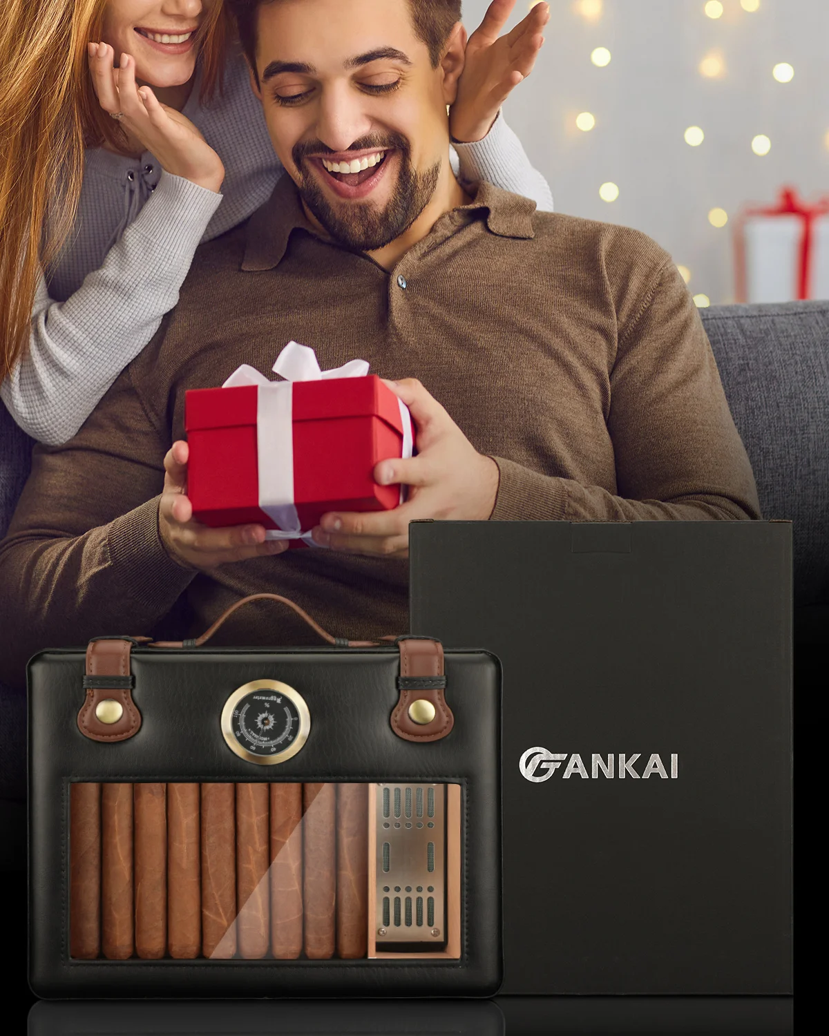 Travel Cigar Humidor with Glass Top 6 Travel Cigar Humidor with Glass Top - Image 6